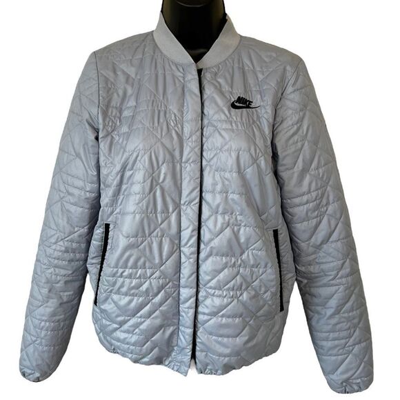 Nike Sportswear Quilted Jacket Glacier Grey - Picture 1 of 16